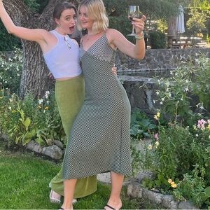 Lisa says gah checkered slip dress